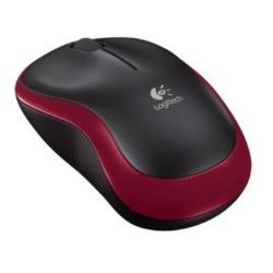 Logitech MOUSE M185 WIRELESS BLACK/RED